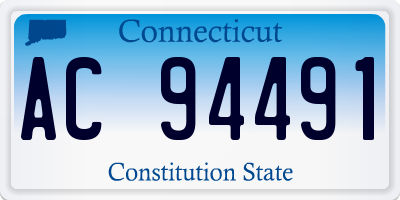 CT license plate AC94491