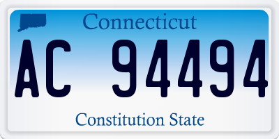 CT license plate AC94494