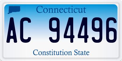 CT license plate AC94496