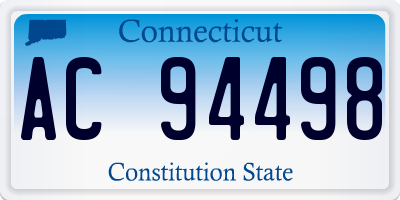 CT license plate AC94498