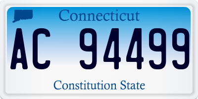 CT license plate AC94499