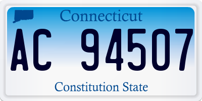CT license plate AC94507