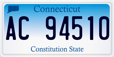 CT license plate AC94510