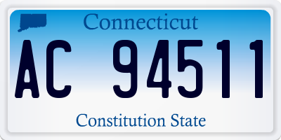 CT license plate AC94511