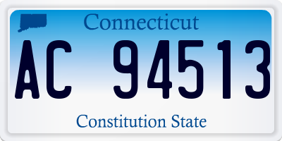 CT license plate AC94513