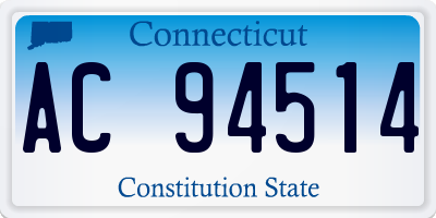 CT license plate AC94514
