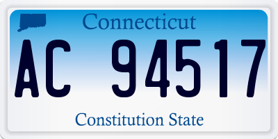 CT license plate AC94517