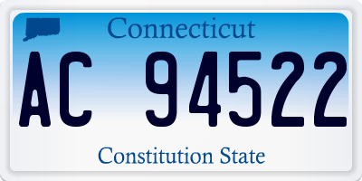 CT license plate AC94522