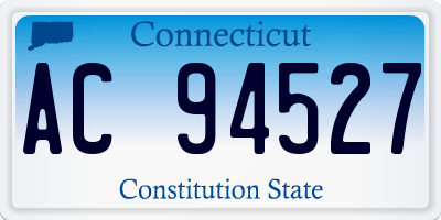 CT license plate AC94527