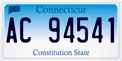 CT license plate AC94541