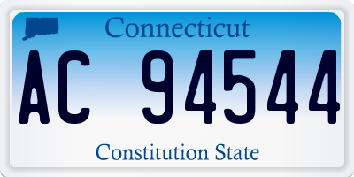CT license plate AC94544