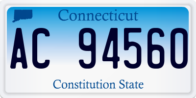 CT license plate AC94560