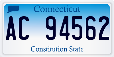 CT license plate AC94562