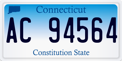 CT license plate AC94564