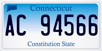 CT license plate AC94566