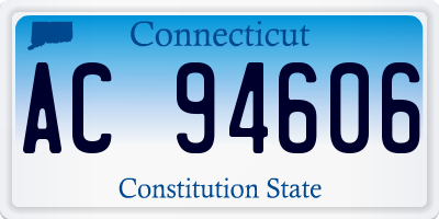 CT license plate AC94606