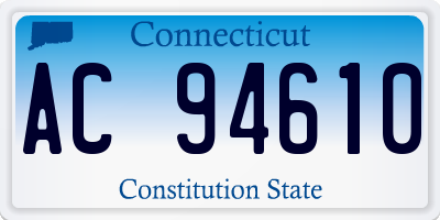 CT license plate AC94610