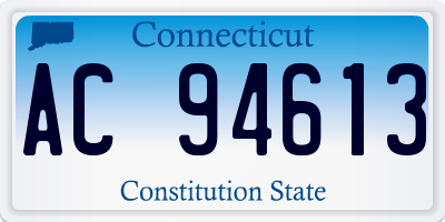 CT license plate AC94613