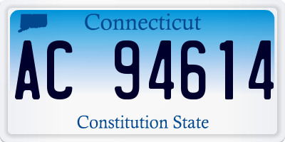 CT license plate AC94614