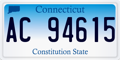 CT license plate AC94615