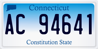 CT license plate AC94641