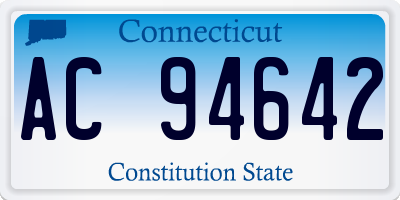 CT license plate AC94642