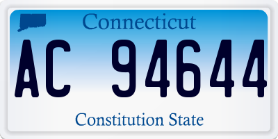 CT license plate AC94644