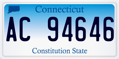 CT license plate AC94646
