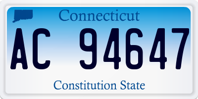 CT license plate AC94647