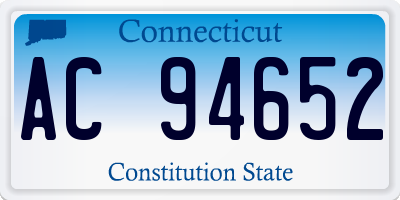 CT license plate AC94652