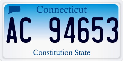CT license plate AC94653