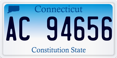 CT license plate AC94656