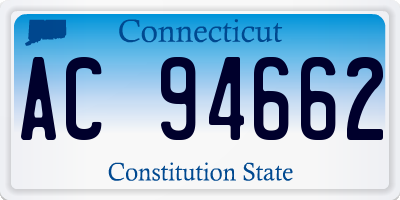 CT license plate AC94662