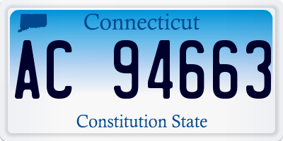 CT license plate AC94663