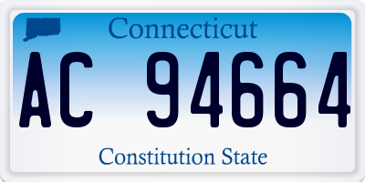 CT license plate AC94664