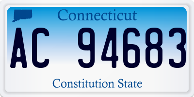 CT license plate AC94683