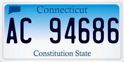 CT license plate AC94686