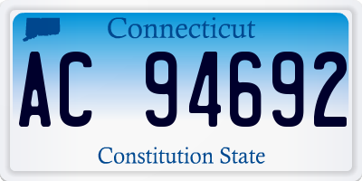 CT license plate AC94692