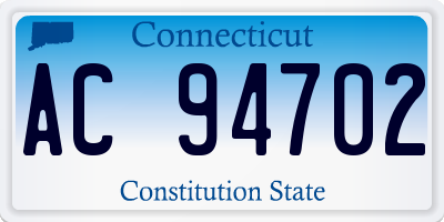 CT license plate AC94702