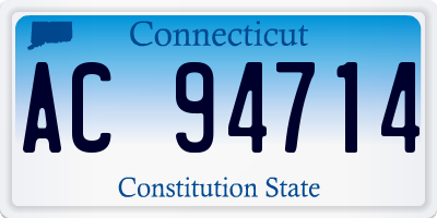 CT license plate AC94714
