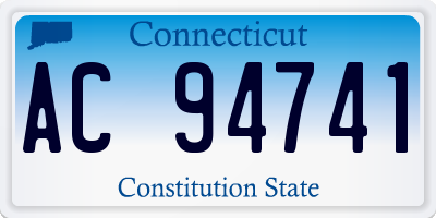 CT license plate AC94741