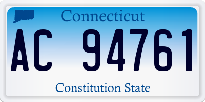 CT license plate AC94761