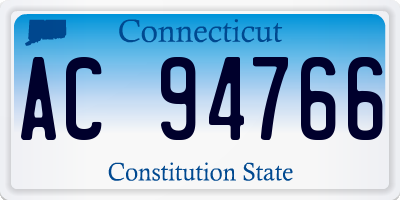CT license plate AC94766