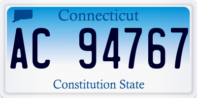 CT license plate AC94767