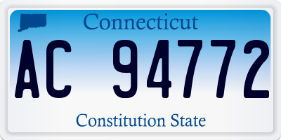 CT license plate AC94772
