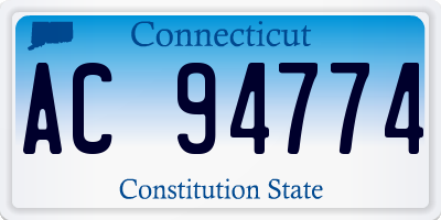 CT license plate AC94774