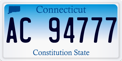 CT license plate AC94777