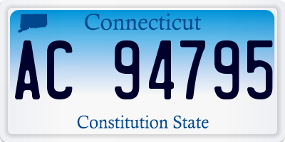CT license plate AC94795