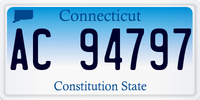 CT license plate AC94797