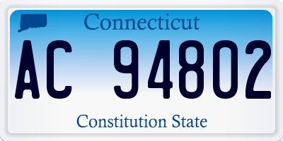 CT license plate AC94802